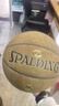 斯伯丁（SPALDING）篮球飞行员06十字型防尘吸湿皮料室内外通用7号成人青少年77-739Y 实拍图