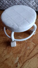 【京喜甄选】椅子万向轮美缝凳子带轮旋转擦地矮凳美甲修脚凳滑轮 儿童凳-米白色款 实拍图