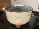 美的（Midea）电煮锅电火锅电炒锅多功能锅电热锅火锅专用锅家用大容量电锅一体锅学生宿舍泡面小电锅 6L  +一体+1800W+不粘涂层丨HGE3010 实拍图