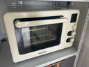 海氏（Hauswirt）四代C40升级款电烤箱家用烘焙背部大风机多功能发酵一体机搪瓷内胆新年礼物 米白色 40L 实拍图
