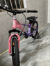 凤凰山地自行车男女变速山地车碟刹青少年儿童自行车学生单车 星际 粉紫【单速+辐条轮】 20寸【适合125-160cm】 实拍图