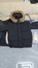 京东京造【进口极寒95鹅绒服】羽绒服男外套女冬季新款中长款 曜石黑 M 实拍图