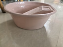 福爱家洗衣盆塑料盆洗脸盆大号一体带搓衣板盆 搓衣服盆 脸盆 实拍图