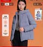 坦博尔羽绒服女短款秋冬连帽宽松保暖女士外套厚TD236356 芙蓉兰 175  实拍图
