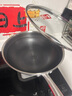 康巴赫炒锅不粘锅316L不锈钢炒菜锅32cm蜂窝平底煎炒锅电磁炉燃气灶通用 实拍图