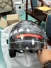 凤凰（Phoenix）新国标A类3C认证电动车摩托车头盔双镜片防雾防风保暖哑黑 男女四季通用电瓶车3/4半盔冬季安全帽 实拍图