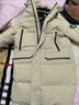 京东京造极寒鹅绒服男女派克连帽羽绒服95鹅绒冬季加厚长款 燕麦卡 L 实拍图