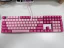 CHERRY 樱桃KC200 108键有线机械键盘 商务办公家用游戏键盘 PBT键帽全尺寸键盘键鼠套装 娇红草莓味 青轴 实拍图