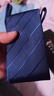 啄木鸟领带男正装商务蓝色黑色潮流免打结拉链式懒人上班衬衫西装8cm 拉链款-藏青条纹 实拍图