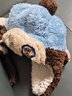 汪汪队立大功儿童帽子秋冬防风护耳雷锋帽男女宝宝加绒保暖帽 浅蓝;0321  实拍图