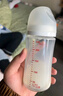 贝亲（Pigeon）玻璃奶瓶宽口径防胀气240ml M号奶嘴 3月+ AA187  实拍图