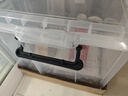 禧天龙直角收纳箱加厚大力士塑料衣物玩具搬家整理箱无轮 45L透明1个装 实拍图