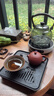 哲选（zhexuan）方形小型仿乌金石茶盘家用简约小茶台干泡沥水功夫茶具储水托盘 【20*20cm】方形密胺竹茶盘 实拍图
