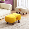 小凳子简约换鞋凳客厅沙发脚踏凳茶几小矮凳软包穿鞋凳家用鞋柜 绒布*实木框架-黄色30*20*20 实拍图