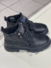 海澜之家HLA马丁靴男士休闲鞋秋冬工装鞋子男HAAGZM4AB70567 黑色加绒38 实拍图