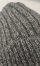 优衣库男装女装HEATTECH针织帽子毛线帽防寒保暖481257 05 天灰色 均码（45cm） 实拍图