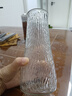 特大号玻璃花瓶桌面插花水养鲜花富贵竹高花瓶ins风客厅装饰摆件 【21高透明】大号锥桶水波纹 实拍图