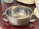 onlycook316儿童辅食饭碗 带盖带把手双耳汤碗不锈钢双层宝宝餐具-小号 实拍图