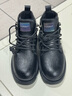 海澜之家HLA马丁靴男士休闲鞋秋冬工装鞋子男HAAGZM4AB70567 黑色加绒38 实拍图