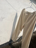 香影【加绒抗起球】直筒阔腿裤女高腰2025秋冬新款长裤宽松糯米裤 米色 XL 实拍图