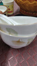 高颜值家用银杏时光米饭碗大面碗陶瓷餐具家用新骨瓷陶瓷碗 银杏时光 4.5英寸2碗2白勺 实拍图