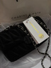 CHARINE&KATH 小&ck女包轻奢品牌小方包女通勤休闲链条包轻奢百搭单肩斜挎包女 黑色 专柜礼盒装 实拍图