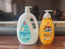 强生婴儿牛奶沐浴露1000g+儿童净润洗发露500g 宝宝洗发沐浴组合 实拍图