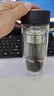 希乐玻璃杯双层玻璃水杯高颜值男士商务办公茶水分离杯便携泡茶杯子 实拍图