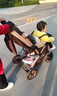 奔昂 婴儿推车可坐可躺轻便避震宝宝折叠婴儿车双向BB童车手推车 尊享卡其+可坐可躺+可折叠+可双向推行+四轮高配轮 实拍图