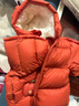 巴拉巴拉童装儿童羽绒服宝宝男女童2025冬装新款婴儿外套保暖上衣泡芙羽绒 红色小南瓜61003-白鸭绒 120 （充绒量106g 适合5-6岁） 实拍图