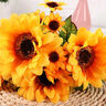 盛世泰堡 向日葵仿真花插花装饰塑料绢花假花客厅餐厅场景布置道具3束装 实拍图