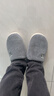 京东京造【厚底防滑】棉拖鞋男士冬季室内居家毛拖保暖全包深灰色44-45 实拍图