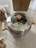 爱仕达（ASD）蒸锅304不锈钢双层家用蒸煮炖汤锅 28CM加高多层蒸笼·原木系列G2 实拍图