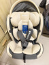 Heekin德国 儿童安全座椅汽车用0-4-12岁婴儿宝宝360度旋转ISOFIX硬接口 尊享灰(遮阳棚+上拉带+侧保护) 实拍图