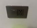 公牛（BULL）G04灰118型开关插座面板多孔组合电源插9孔三位中号暗装大号 （三位）电脑十孔 实拍图