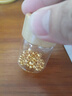 洲足金999金珠黄金小金珠金豆古法金珠DIY配件散珠隔珠路路通转运珠 3mm金珠  合单满 0.16g 包邮 单颗约0.02g 实拍图