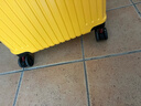 纯奢（CHEYSIR）五轮超大容量行李箱万向轮PC拉杆箱男女学生旅行箱密码箱包皮箱子 经典款-灵动黄·减震刹车功能 36英寸 -抗菌内里【创新5轮-超大容量/搬家】 实拍图