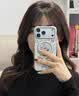 珂莉蔓适用苹果17pro手机壳磁吸支架iphone17pro保护外壳防摔皮质蜡笔小新高级卡通可爱男女生-可爱小新 实拍图