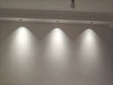 雷士（NVC）LED射灯客厅过道背景嵌入式洗墙小山丘铝材7瓦暖白黑杯【莲华】 实拍图