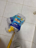 妙洁长杆拖把墩布自拧水拖把拖布棉线传统老式拖把水泥大理石地面圆拖 无纺布拖把1杆2头 实拍图