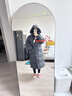 优衣库女装高级保暖羽绒长大衣/外套夹克481014 09 黑色 XL /165/92A 实拍图