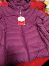 坦博尔轻薄羽绒服女短款宽松脱卸帽秋保暖女士外套TD236256 富贵紫 190  实拍图