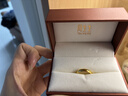 周生生新年黄金戒指 足金素圈活口戒情侣 可作对戒09141R 计价4.15克 实拍图