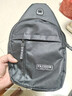 运动跑步包男休闲斜挎包手机包防泼水健身包女单肩包 黑色 实拍图