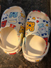 巴布豆儿童拖鞋宝宝洞洞鞋女童男童凉拖鞋婴幼儿小童室内防滑家居沙滩鞋 米白（尺码偏大选小一码） 18 内长14cm 适合脚长13-13.5cm 实拍图