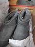京东京造【纯羊毛】雪地靴男冬季羊皮毛一体加厚加绒保暖短筒男靴灰色40 实拍图