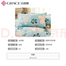 洁丽雅（Grace）枕套A类100%全棉 抗菌面料 吸汗枕头套 花语 一对装 48*74cm 实拍图