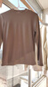 卡慕乐2025新款女士纯色时尚百搭显瘦打底衫春秋半高领 摩卡色 2XL 140-160斤 实拍图