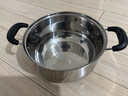 爱仕达（ASD）汤锅304不锈钢炖锅大燃气灶电磁炉奶锅 加厚无涂层复底蒸锅煮面锅 双耳锅 22cm 4.2L 实拍图