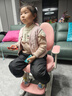 益威（EIEV）儿童学习椅可升降学生椅子儿童写字椅儿童小学生座椅电脑椅可调节 豪华款-旋转扶手+座垫升级+9cm追背贴脊-粉 实拍图